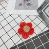 Dekoratif çiçek çuval bezi el yapımı el yapımı çiçek zanaat dekor düğün dekorasyon ev diy çelenk scrapbooking sahte