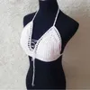 Maillots de bain pour femmes Nouveau tricoté vacances bikini ensemble 2023 femmes taille haute jarretelles bikini maillot de bain femme maillot de bain bandage femmes Biquini maillot de bain J240330