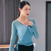 Klasyczne ubrania taneczne żeńska elegancka rymowana rym praktyka noszenie gazy dr Natial Chinese Dance Coat for Women Y6f6#