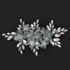 Trendy Rhineste fr Brauthaarclip Purpur Hochzeit Haarakrories Party Haarverzierung für Frauen Kopfgefertigtes Tiara P6S6#