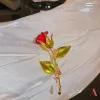 Pins Broches Creative Beautif Rose Flower Coleção para Mulheres Senhora Elegante Pin Verão Design Festa Dia dos Namorados Presente Drop Delivery Otjgy