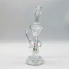 2024 Heady Glass Neo Fab Clear Wind Mill Filter Spin 9 Inch Glass Bongs Water Pipe Bong Tobacco Smoking Tube 14MM Bowl Dab Rig Recycler Bubbler Pipes