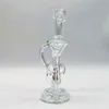 2024 Heady Glass Neo Fab Clear Wind Mill Filter Spin 9 inch Glazen Bongs Waterpijp Bong Tobak Rookbuis 14 mm Bowl DAB Rig Recycler Bubbler Pijpen