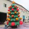 Partihandel 4m-/8m jätte uppblåsbar julgran Xmas-träd med ornament för hem/köpcentrum dekoration