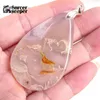 Pendant Necklaces Fashion Jewelry Natural Dendritic Moss Agate Stone Drop Necklace Timeless Gift For Girl Friend DIY Making BD513