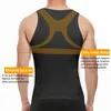 Herren Abnehmen Body Shaper Haltung Weste Männlichen Bauch Bauch Für Corrector Kompression Abs Taille Trainer Gestaltung Fett Brennen Korsett 240327