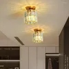 Luzes de teto moder simples lâmpada cristal corredor nordic luz luxo hall entrada iluminação interior criativo varanda lâmpadas