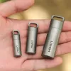 Sopravvivenza per pillola impermeabile portatile Mini Mini Titanium Pundata Contenitore per pillola tascabile per escursioni da viaggio da viaggio all'aperto