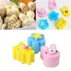 Baking Tools 3-Pack Plastic Cookie Cutters For Scones - Bear And Flower Shapes Sandwich Bread Mold Cutter Set Bento Box