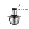 110V 220V 2L 3L Meat mincer Vegetable mincer Kitchen stirring mincer Domestic homeuse meat grinder US EU