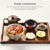 Bols Miso Bol Petite Soupe Riz Japonais En Plastique Service De Mélange Fleur Ramen Traditionnel