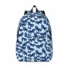 Kelebek baskı sırt çantası hayvanat bahçesi hayvanlar hayvan yürüyüş sırt çantaları erkek kız tarzı okul çantaları tasarımcı dayanıklı sırt çantası xmas hediye f1qg#