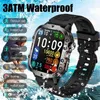 Relógios de pulso 2024New Robusto Militar Fitness Smart Watch Homens para Android Xiaomi iOS 3ATM À Prova D 'Água Esporte Ai Chamada de Voz SmartWatch Outdoor 24329