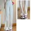 Women's Jeans White Casual High Waist Straight Spring Loose Vintage Wide Leg Autumn Korean Black Blue Trousers Y2k