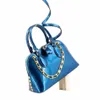 VM Fashion Kiss 2024 TOP ROCE TORPS NITET Patent skórzana torebka torebka łańcuchowa torba na ramię Crossbody Luksusowa torba skorupowa O8zr#