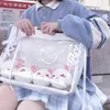 Opbergzakken Schoudertas met grote capaciteit Japanse schattige Kawaii Itabag Transparante meisje Student JK Crossbody Rits Handtas