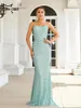 الفساتين غير الرسمية Missord Mint Green Long Engant Women Halter Plaid Sequin Bodycon Mermaid Party Plress Press Open Open Back Sital Dontal