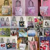 beautiful Floral Butterfly Print Handbags High Capacity Casual Women Office Tote Bags Shop Bags Portable Travel Beach Bags c8Lv#