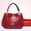 Sac à main motif Crocodile pour femmes, sac à bandoulière avec cordon de serrage, mode européenne et américaine, 2024