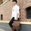 three Box Fi Men Backpack Vintage Male Backpack For Teenager School Bag Men Leather Busin Travel Bag Laptop Shop Bag v88v#