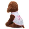 Hondenkleding Puppy Xsmall Mode huisdiervest Zomer en herfst Strikpatroon Comfortabele kattenkleding voor honden van groot ras