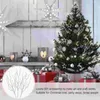 Dekorativa blommor 10 PCS Julbladprydnad Prop Xmas Fake Artificial Tree Gold Garland Accessory Outdoor Prydment