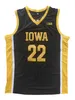 아이오와 hawkeyes 22 Caitlin Clark Jersey College 농구 유니폼 남성 모두 스티치