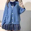 Школьная форма для девочек JK Кардиган Свободный свитер JK Пальто Японская школьная форма Японская Fi Uniformes Chandail R9jv #