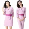 beautician work uniform for women's health center set, fiable hotel massage, foot bath, and foot therapy technician suit R70R#