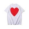 Play Fashion Mens Thirts Designer T Shirt Designer Red Heart Shirt غير رسمي Tshirt Cotton Thervroidery Shirt Summer Sirst