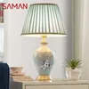 Table Lamps SAMAN Contemporary Ceramics Lamp American Luxurious Living Room Bedroom Bedside Desk Light El Engineering Decorative