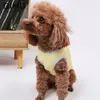 Vestuário para cães OIMG INS Japão Coreia do Sul Verão Colete Ao Ar Livre Bonito Respirável Teddy Bichon Azul Gato Anti Queda de Cabelo Pequeno Cães Roupas