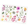 Wallpapers Practical Wall Stickers Flower Pattern Decals For Decorative Creative Self-adhesive Plant