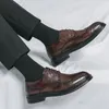 Модельные туфли ручной работы, черные, коричневые мужские кожаные оксфорды, высококачественные мужские классические деловые формальные броги для A110