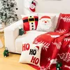 Kissenbezug Weihnachten Weihnachtsmann Elch Handtuch Stickerei Ferienhaus Dekoration Schlafzimmer Wohnzimmer Sofa Taille Kissenbezug weich
