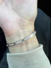 2024 Tunna nagelelastiska armband för män och kvinnor Sky Star smal utgåva Double Row Diamond Skruvmejsel mode mångsidiga smycken Precision Colorless G