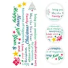 Wall Stickers 1 Set Of Christmas Door Decals Cartoon English Ornament