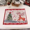 Table Mats Christmas Placemats For Dining 43X 34Cm Seasonal Winter Xmas Snowflakes Holiday Washable Dinner Set 6 With