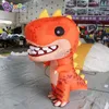 2M Altezza Festa Evento Parata Decorazione Gonfiabile Costume da dinosauro Cartone animato Animale Panno Pubblicità esterna con aeratore Giocattoli Sports001