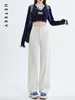 Women's Jeans UETEEY Beige High Waisted Wide Leg Baggy Pants Streetwear Trousers Y2k Fashion 2024 Vintage Loose Denim Mom