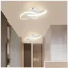 Plafonniers Spiral Design Moderne LED Lumière 3000K-6000K Luminaires Couloir Pour Chambre Salon Livraison Directe Intérieur Dhq2 Dhpz0