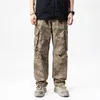 Männer Hosen Wüste Camouflage Overalls 2024 Lose Gerade Mode High-End-Straße Koreanischen Stil Vielseitig Casual