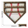 Titanium Sport Accessories Samples Wooden Softball Baseball Ring Home Plate Stacked Championship Display Holder With Engraved Drop De Dhx45