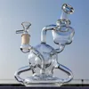 2024 Heady Glass Neo Fab Luxury Desing Rig 8 pouces Bangs en verre Pipe à eau Bong Tabac Fumer 14MM Bol Dab Rig Recycler Bubbler Pipes