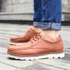 Walking Shoes Men's Genuine Leather Cowhide Matte Outdoor Sports Worker Travel Sneakers Low Cut Trekking Footwear EU Size 38-47