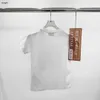 Marca bebê camiseta crianças roupas de grife criança camiseta tamanho 100-150 cm padrão alfabeto meninas meninos manga curta camisetas 24mar