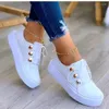 Chaussures décontractées été blanc femmes 2024 mode plate-forme taille 35-43 pour baskets à lacets Zapatos Mujer