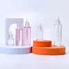 Storage Bottles Flat Square Rectangle Luxury 15ml 30ml 50ml 100ml Glass Dropper With Crystal Clear Collar For Serum Essential Oil