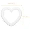 Decorative Flowers 2pcs Craft Wreath Christmas Ring Heart Polystyrene Rings DIY Xmas Holiday Floral Arranging Decoration Base