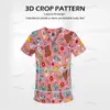 Hôpital de soins infirmiers Scrub Top imprimé Cott uniforme de haute qualité médecin robe chirurgicale hôpital Accories cliniques pédiatriques Tops b1M4 #